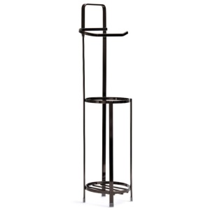 Toliet Roll storage with Roll Holder Black