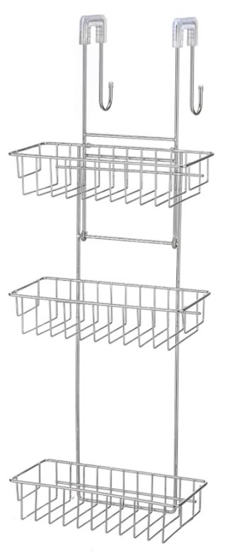 Shower Caddy 3 Tier large baskets Chrome 1752