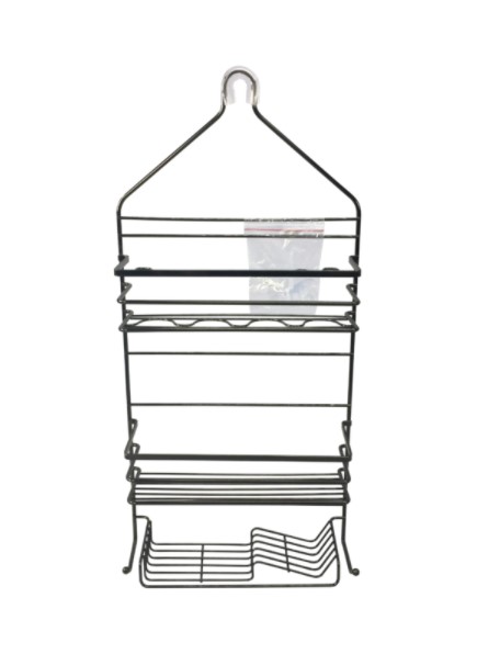 Shower Caddy Large with hook Black 1782