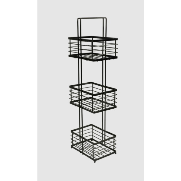 Shower Caddy 3 tier Large Floor Black 1790