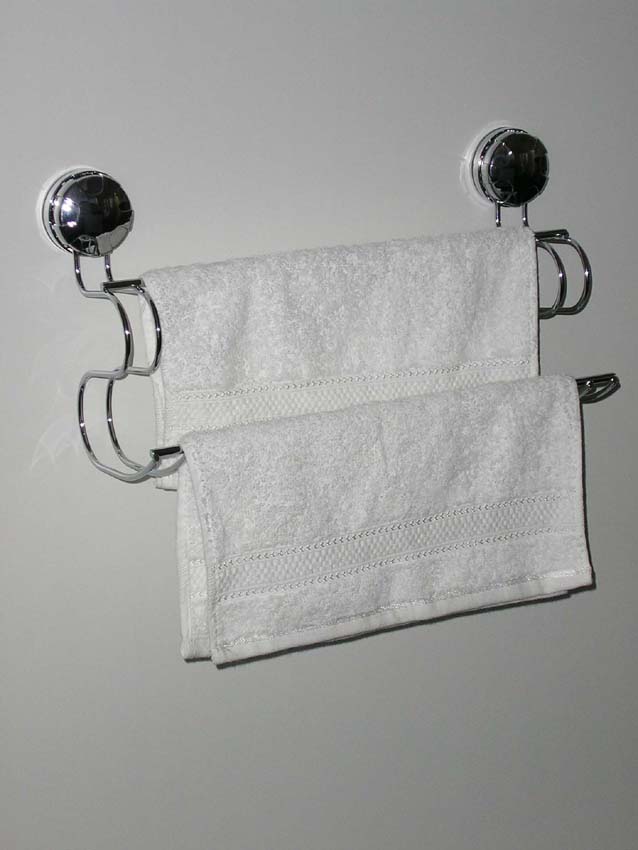 Towel Rail Suction Chrome 350mm 40269