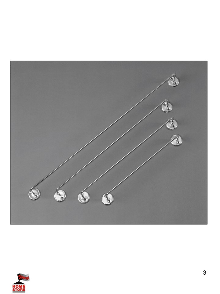 Towel Rail 450mm Long Chrome 2311