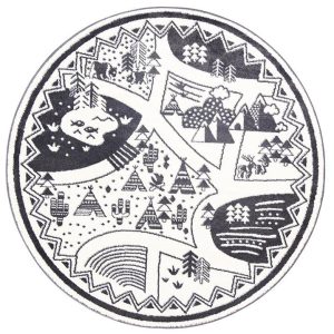 Piccolo 133 x 133cm Round 15925 960 Grey 0814