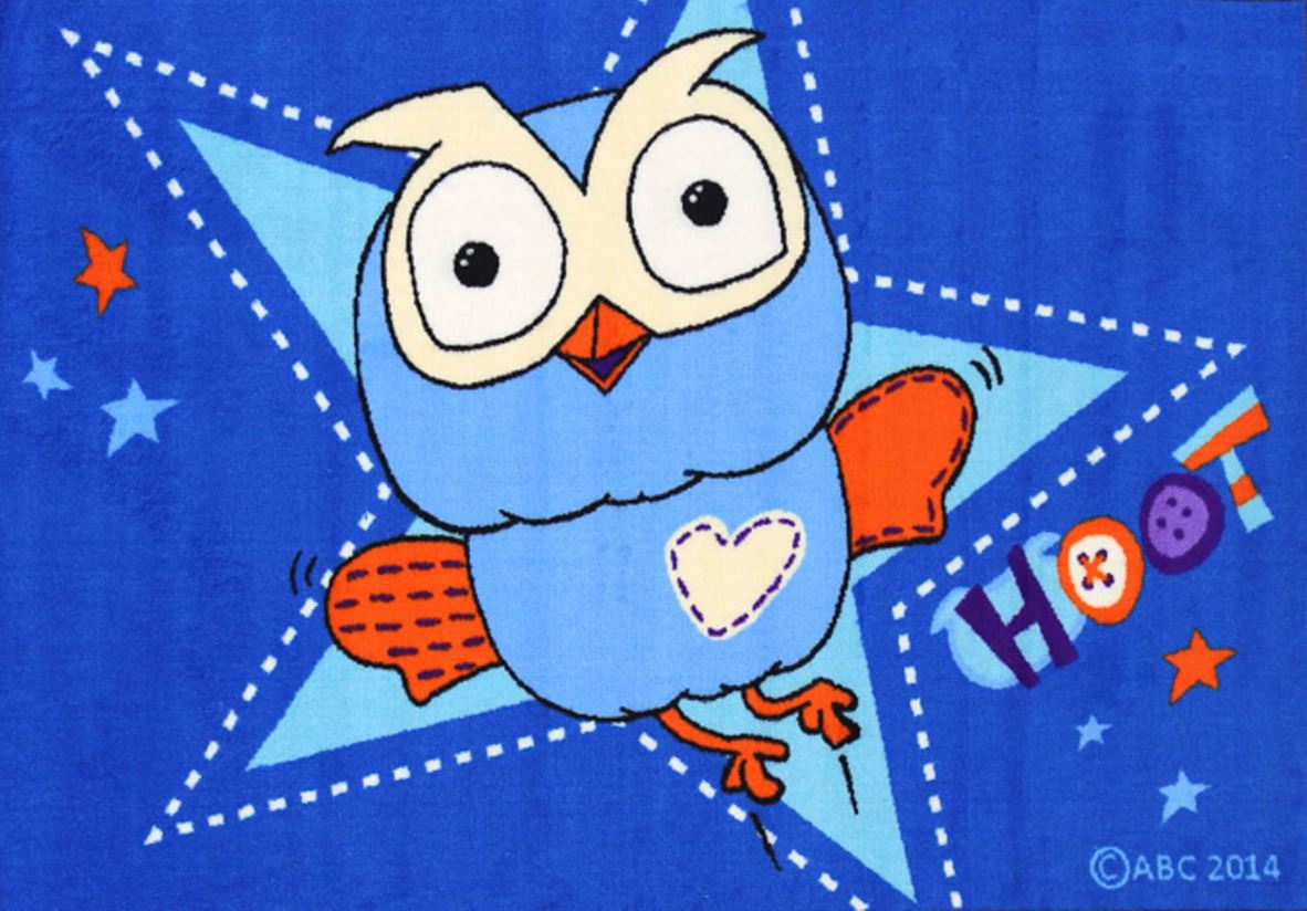 Hoot Stars Kids Mat 100x150cm 2517