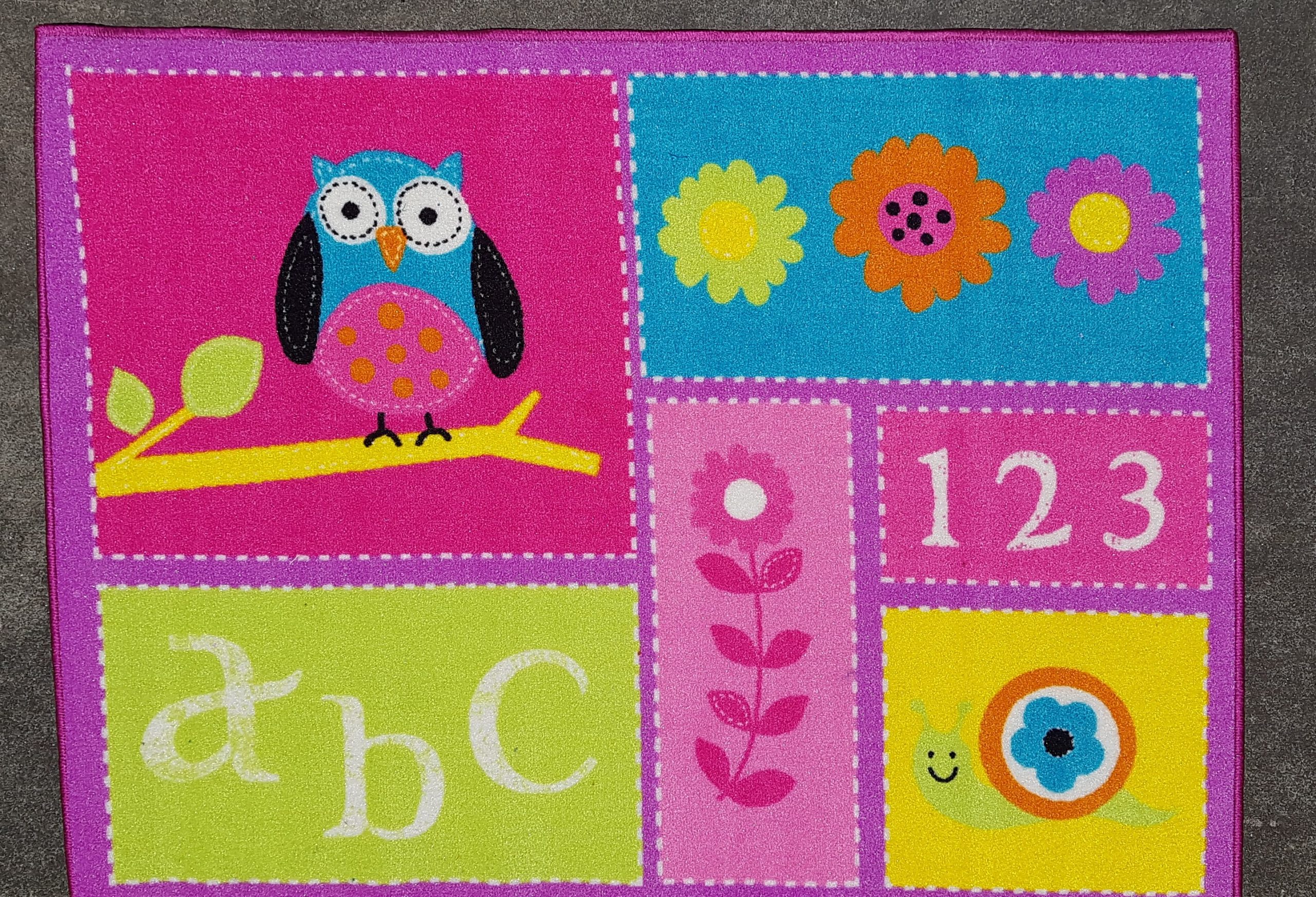 Owl ABC Kids Mat 100x130cm 2569
