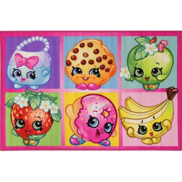 Shopkins Collage Kids Mat 100x150cm 2595