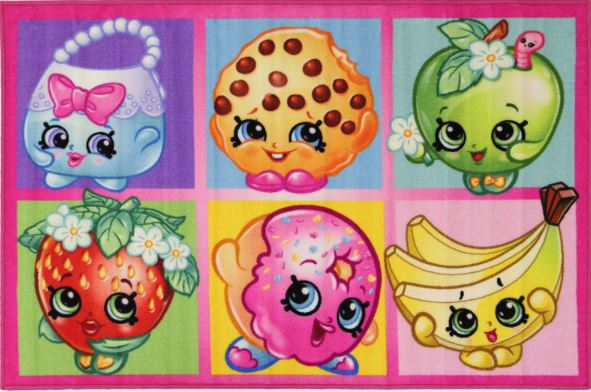 Shopkins Collage Kids Mat 100x150cm 2595