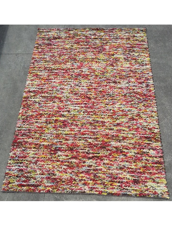 Loop Plat Felted Wool 160x230cm Rainbow 37046