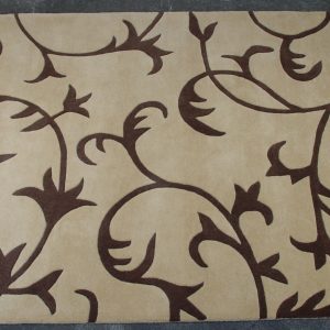 Modern H Tuft Wool 160x230cm Beige Brown IE314 37166