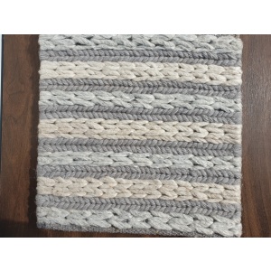 Rope Weave Wool 160x230cm Grey IE16100 37059