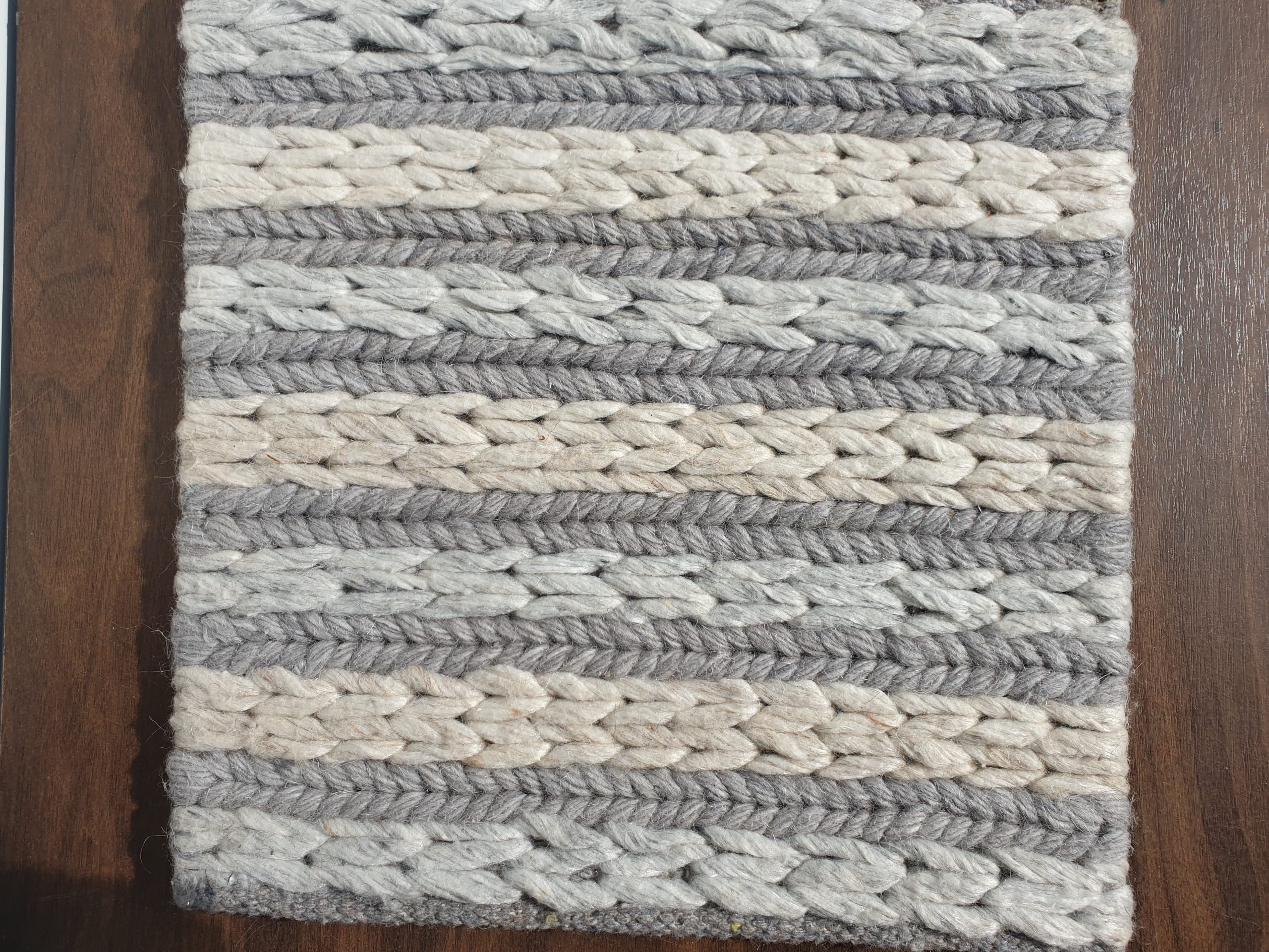 Rope Weave Wool 160x230cm Grey IE16100 37059