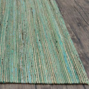 Sari Silk Flatweave Loop 200x300cm Soft Green 37030
