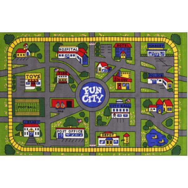 Fun City Kids Mat 100x150cm 50494-96 2406