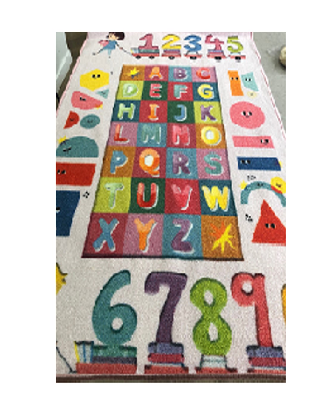 ABC Kids Numbers Grey 100x150cm