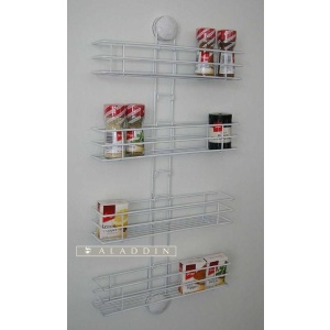 Spice Rack Suction 3 tier white pc 40263
