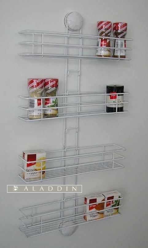Spice Rack Suction 3 tier white pc 40263