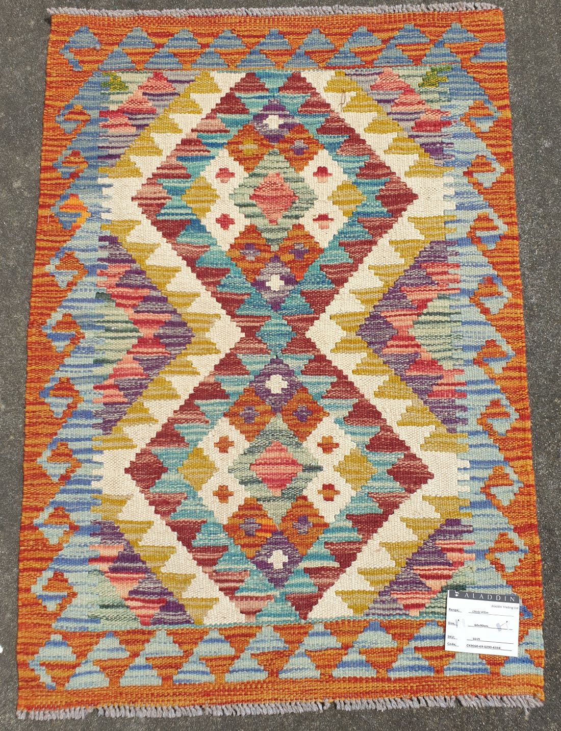 Kilim Afghan Chobi 60x90cm 1615