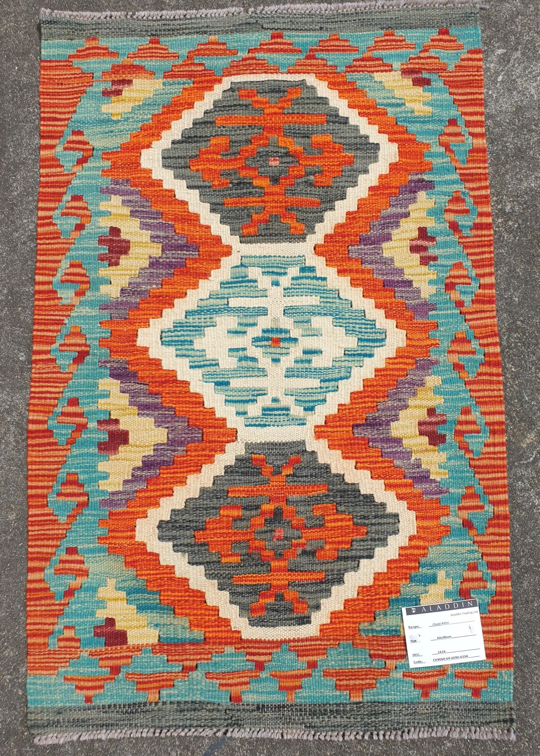 Kilim Afghan Chobi 60x90cm 1616