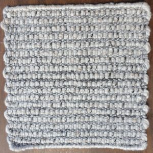 Basket weave in/outdoor Hand woven polyester 200x300cm Ivory/Natural 36071