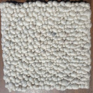 Fish Hand woven wool 200x300cm Silver 36081