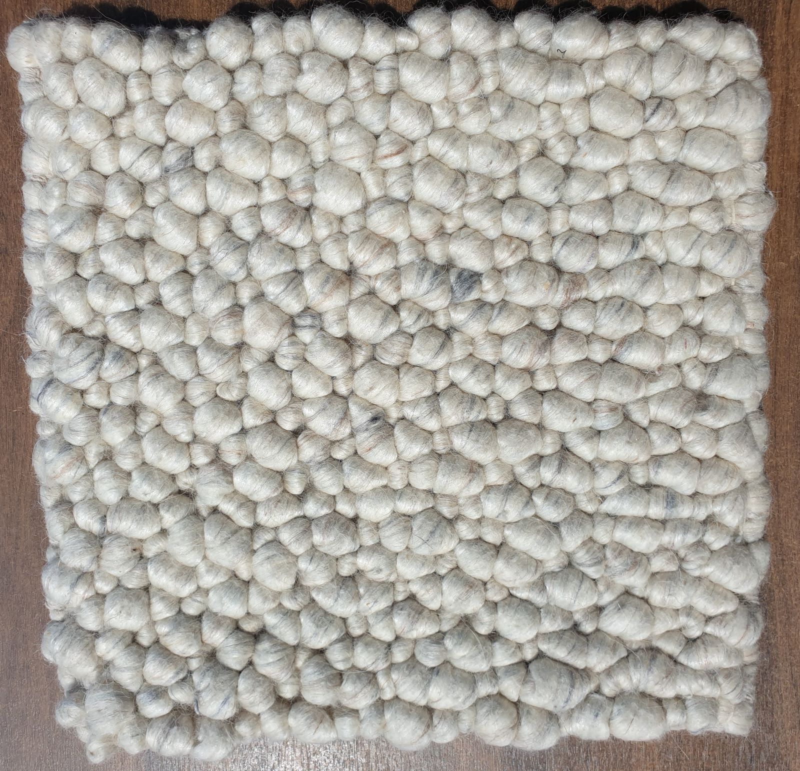 Fish Hand woven wool 200x300cm Silver 36081